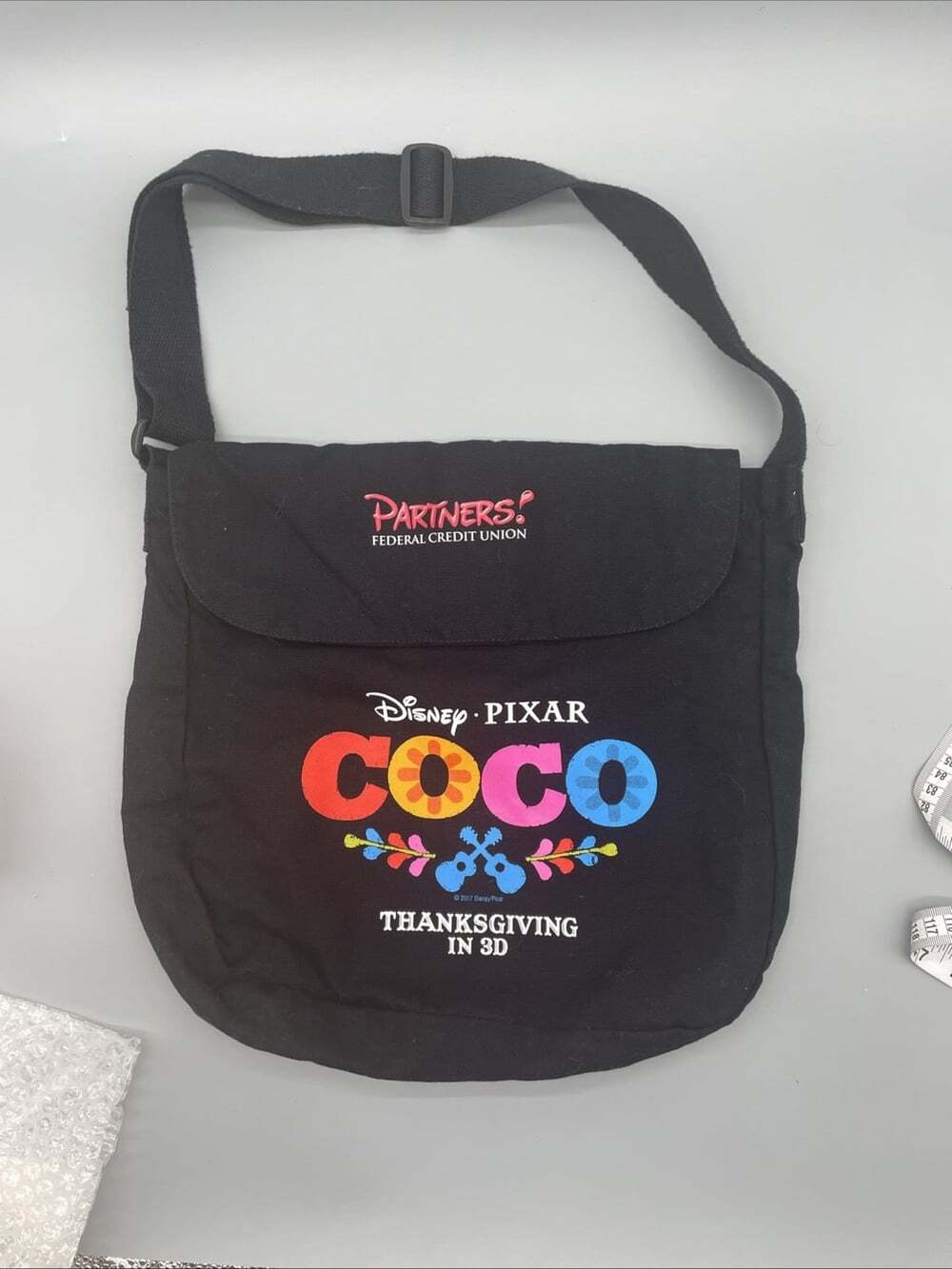 Disney Coco Messenger Bag Tote (Partners Federal Credit Union) 13”x12”x3”